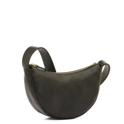 Oliveta Women's hobo in leather color black