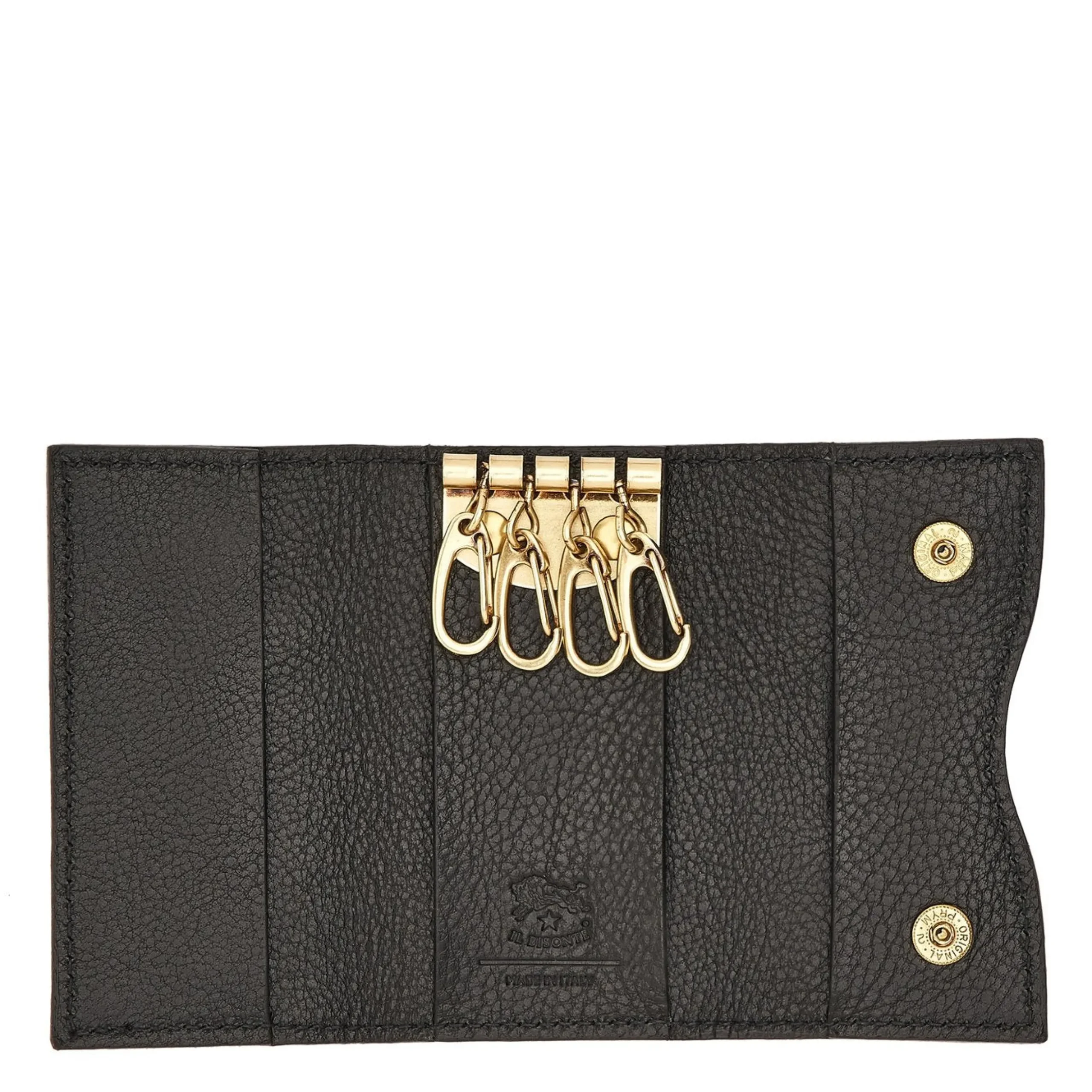 Oliveta Women's keyring in leather color black
