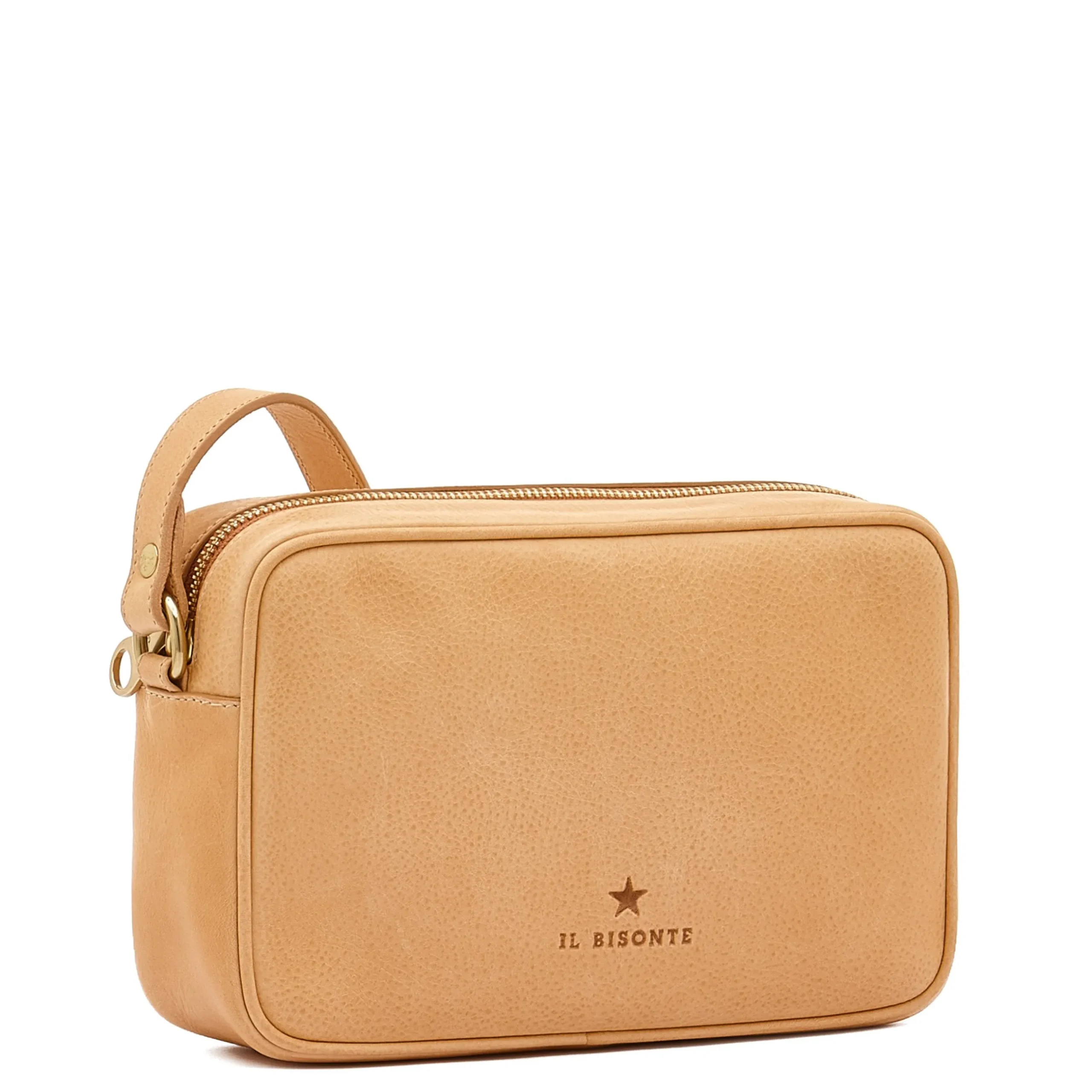 Oliveta Women's crossbody bag in leather color natural