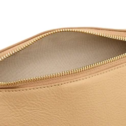 Oliveta Women's belt bag in leather color caffelatte