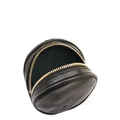 Oliveta Women's coin purse in leather color black