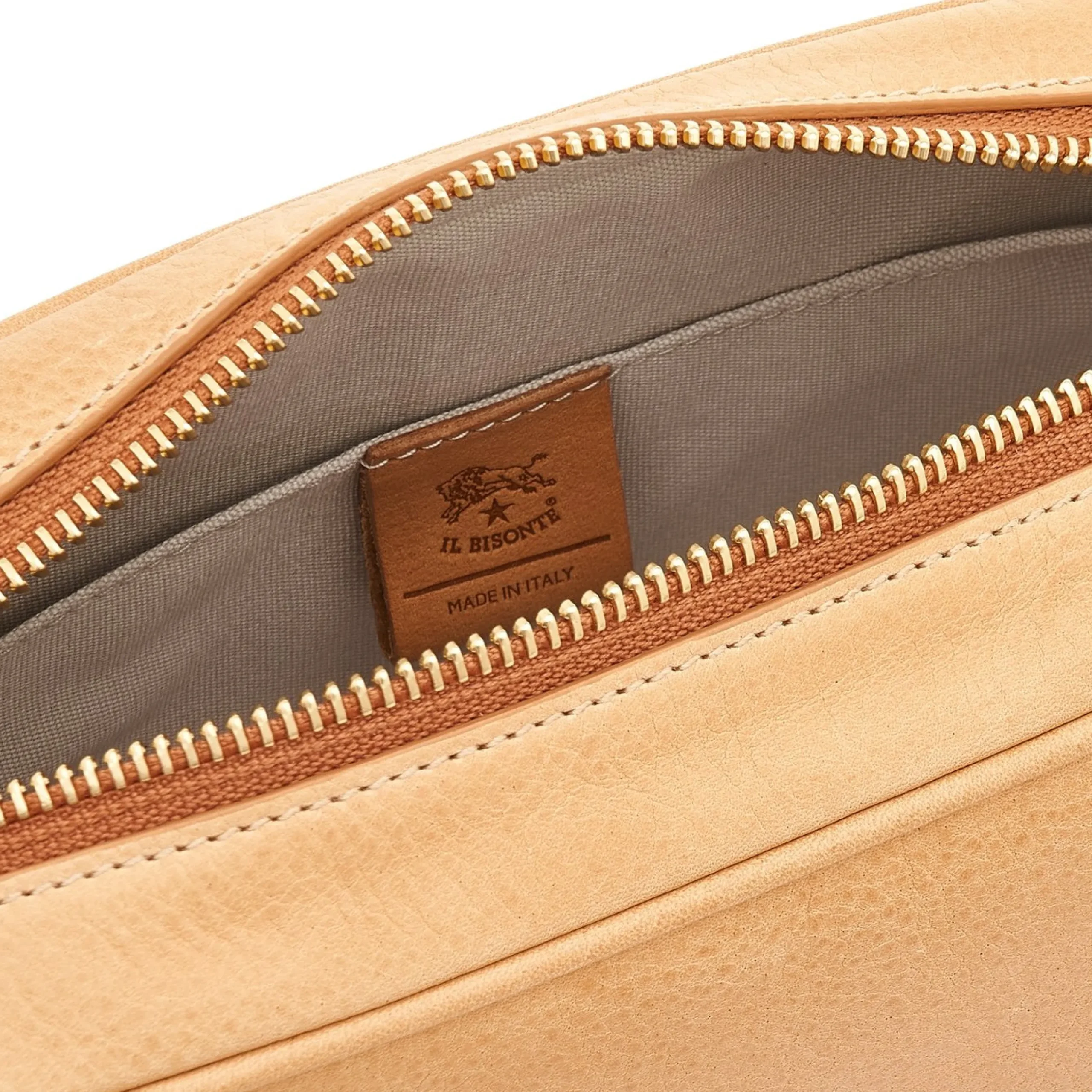 Oliveta Women's crossbody bag in leather color natural
