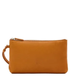 Oriuolo Men's clutch bag in vintage leather color natural