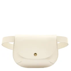 Parione Women's belt bag in leather color milk