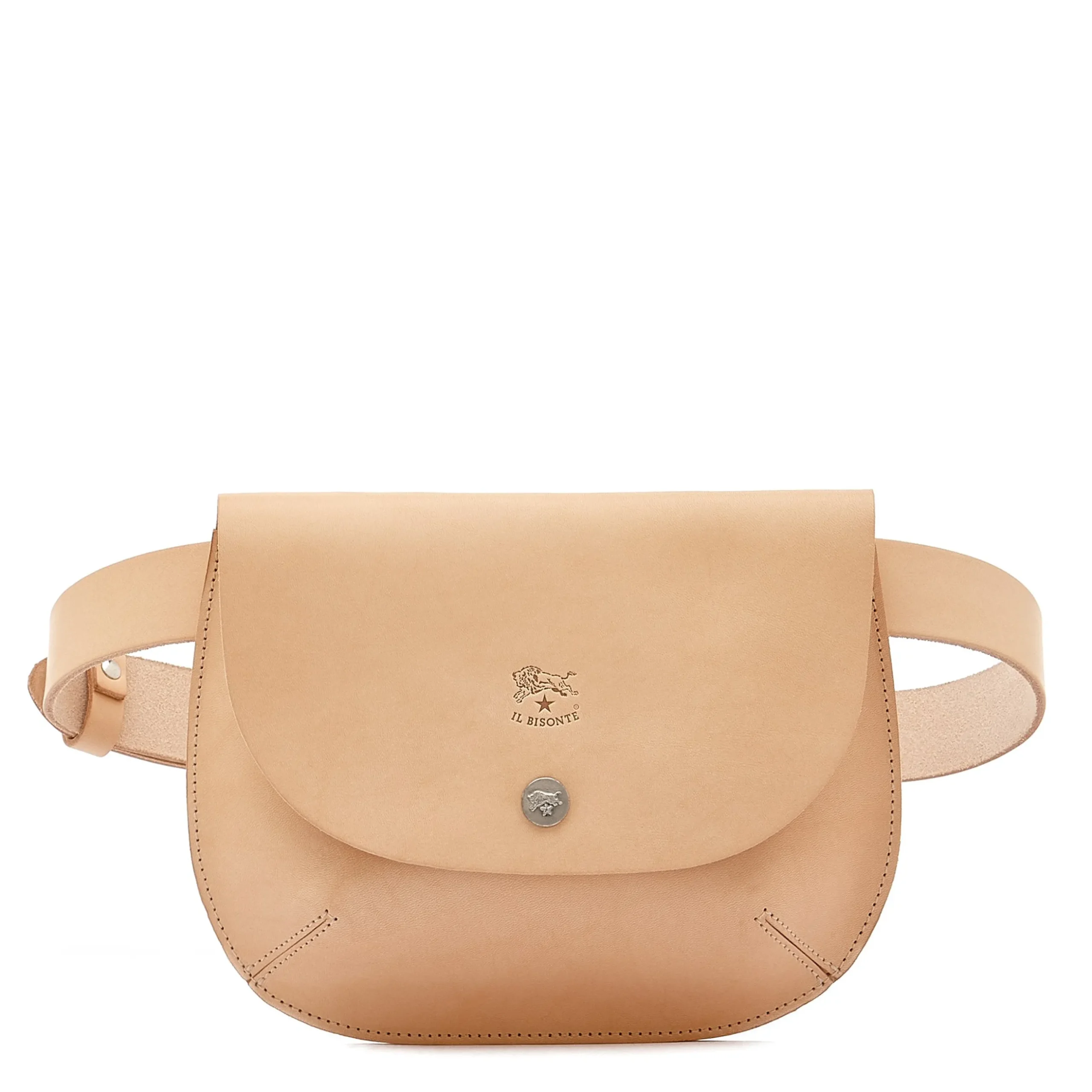 Parione Women's belt bag in leather color natural