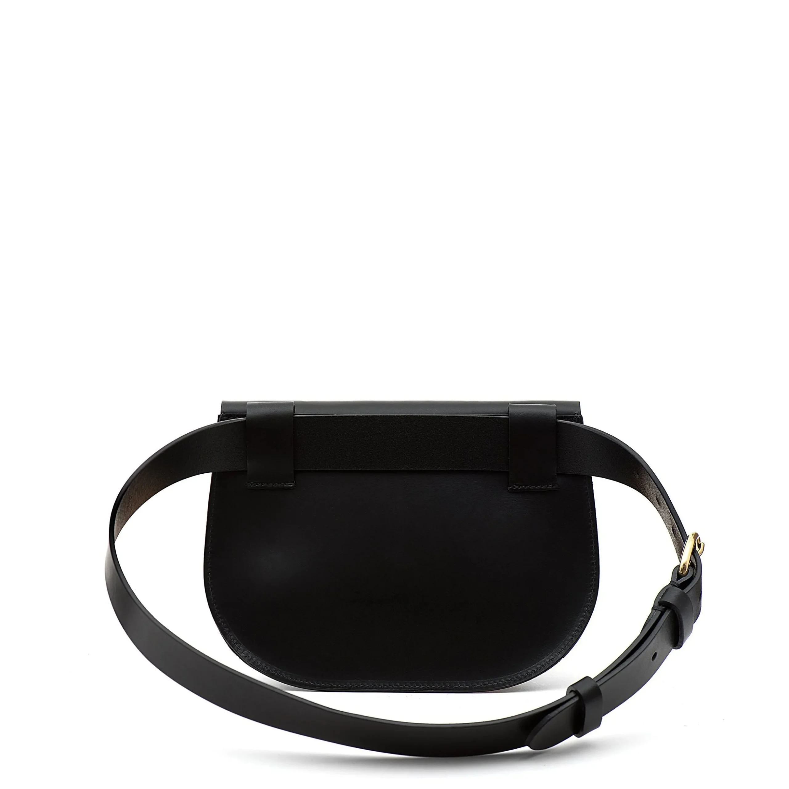 Parione Women's belt bag in leather color black