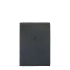 Passport holder in leather color blue