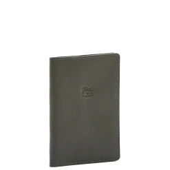 Passport holder in leather color grafite