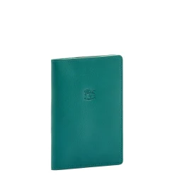 Passport holder in leather color polinesia