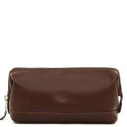 Populonia Men's case in vintage leather color coffee