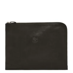 Portfolio in vintage leather color black
