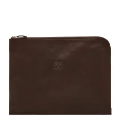 Portfolio in vintage leather color coffee