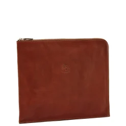Portfolio in vintage leather color sepia