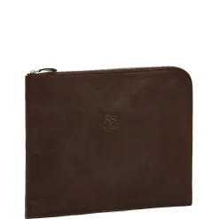 Portfolio in vintage leather color coffee