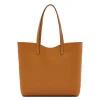 Roseto Women's tote bag in leather color natural