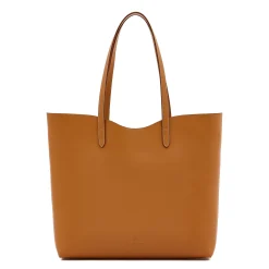 Roseto Women's tote bag in leather color natural