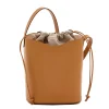 Roseto Women's bucket bag in leather color natural