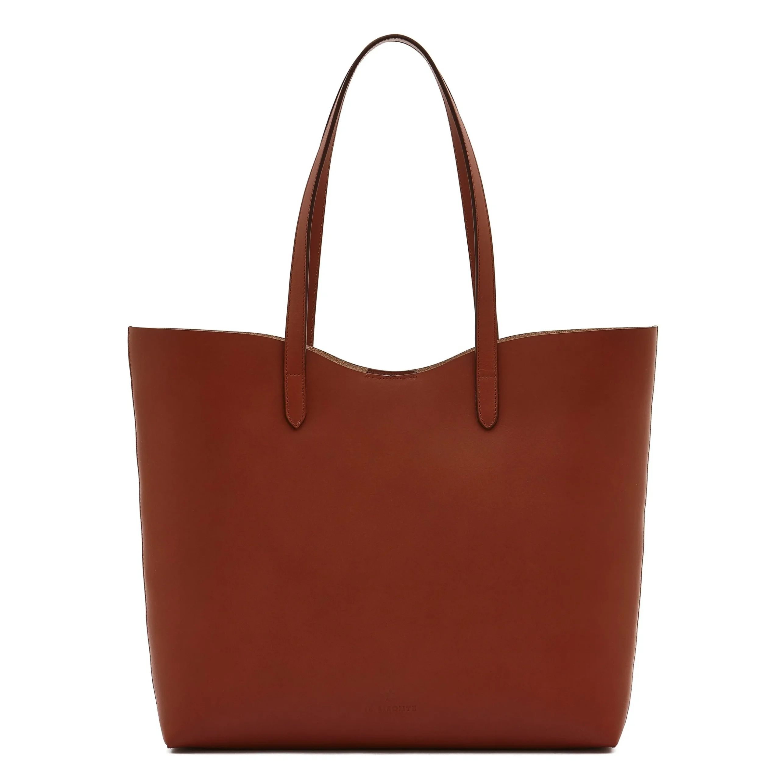 Roseto Women's tote bag in leather color red ruggine