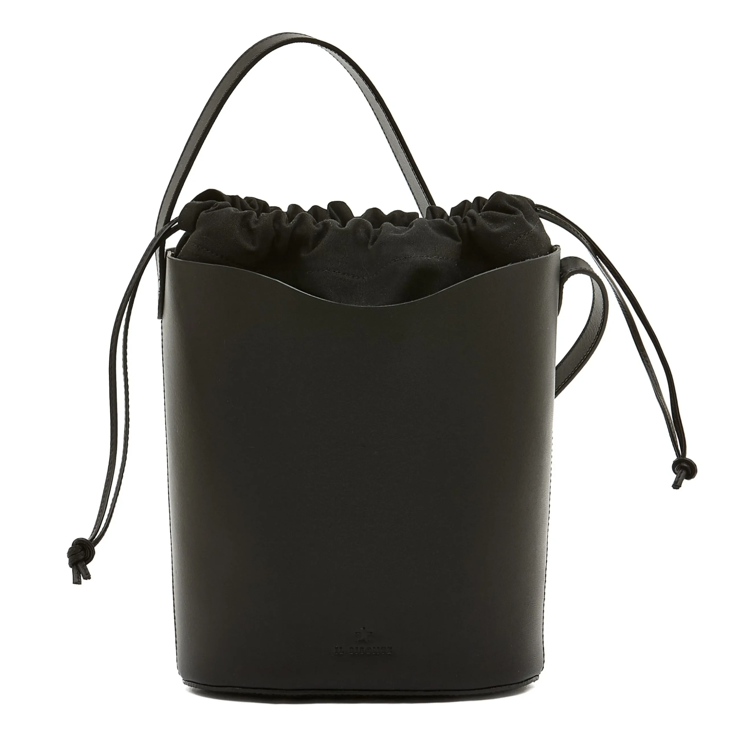 Roseto Women's bucket bag in leather color black