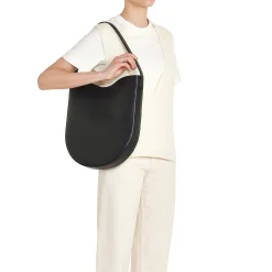 Roseto Women's hobo in leather color black
