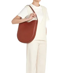 Roseto Women's hobo in leather color red ruggine