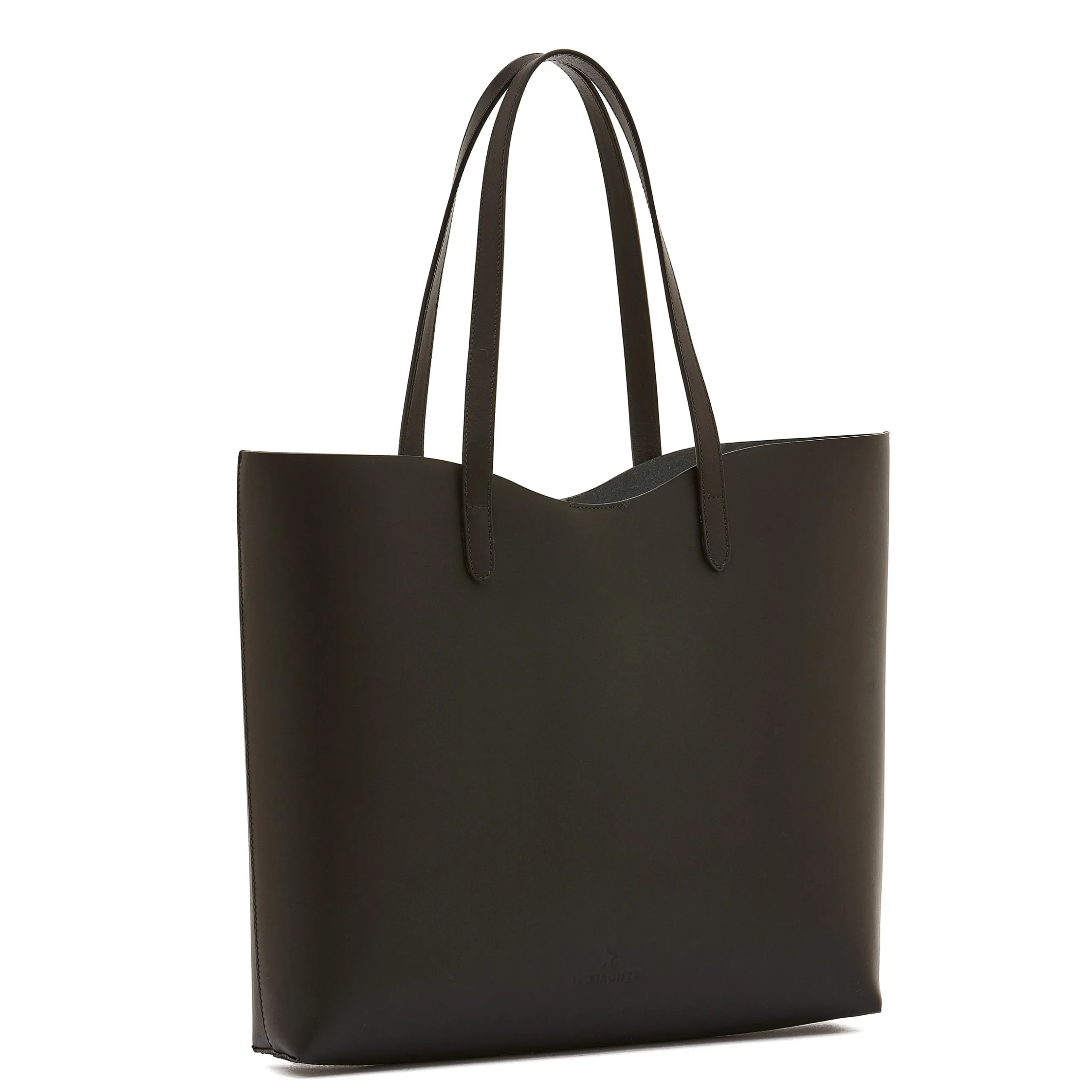 Roseto Women's tote bag in leather color black