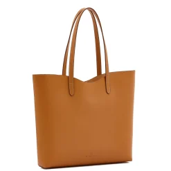 Roseto Women's tote bag in leather color natural