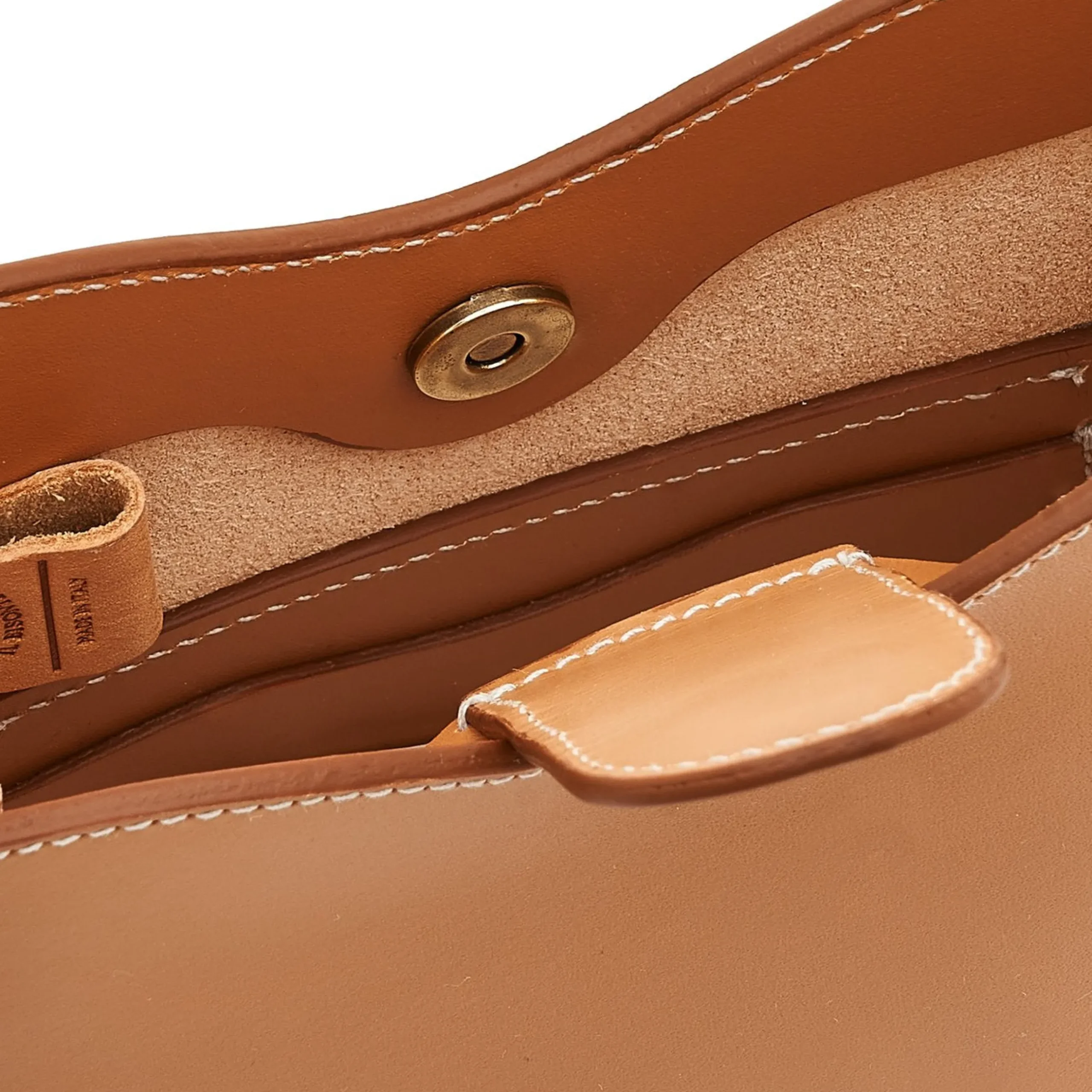 Roseto Women's crossbody bag in leather color natural
