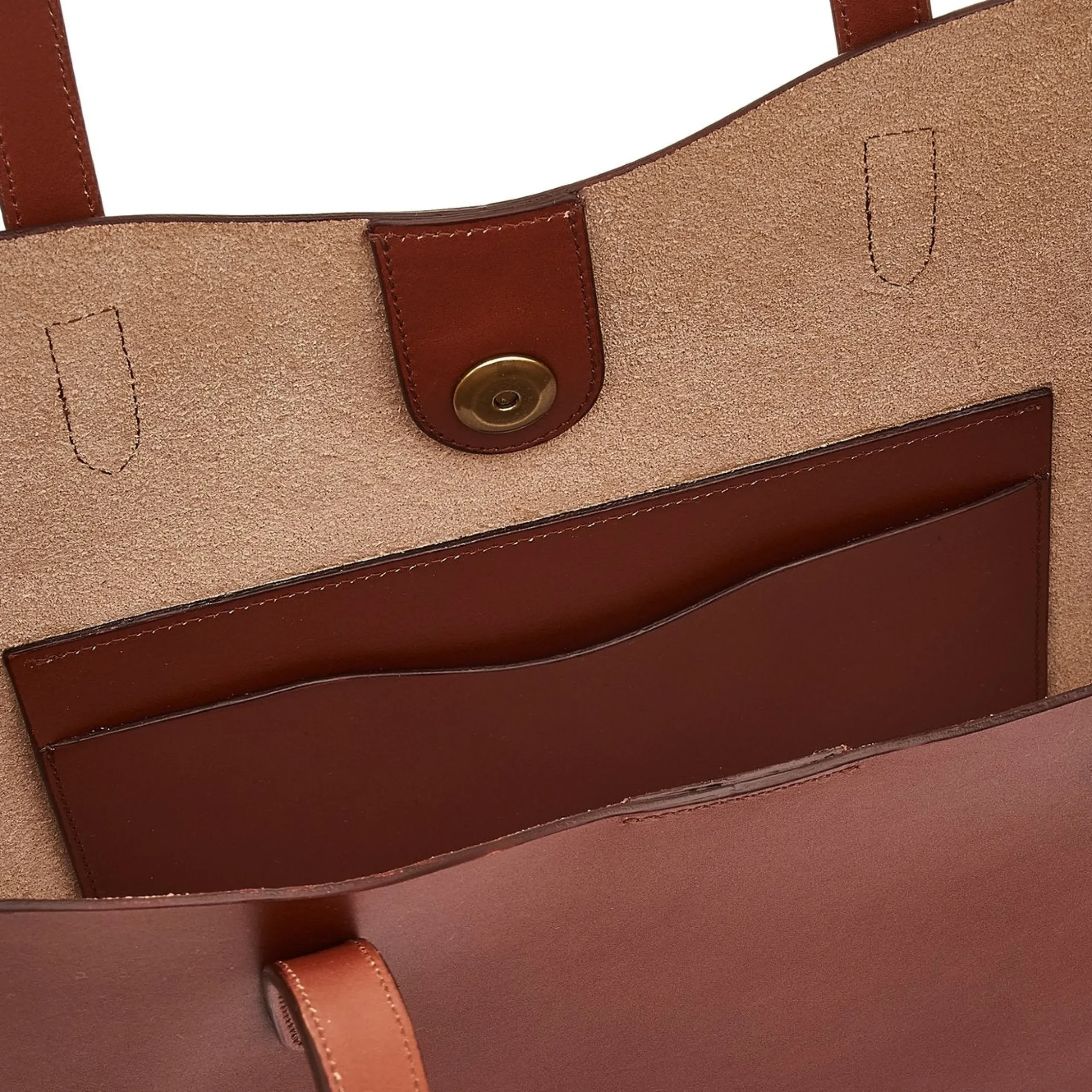 Roseto Women's tote bag in leather color red ruggine