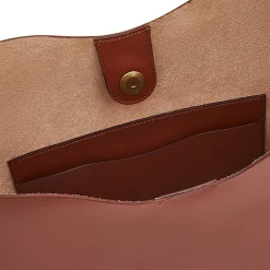 Roseto Women's hobo in leather color red ruggine