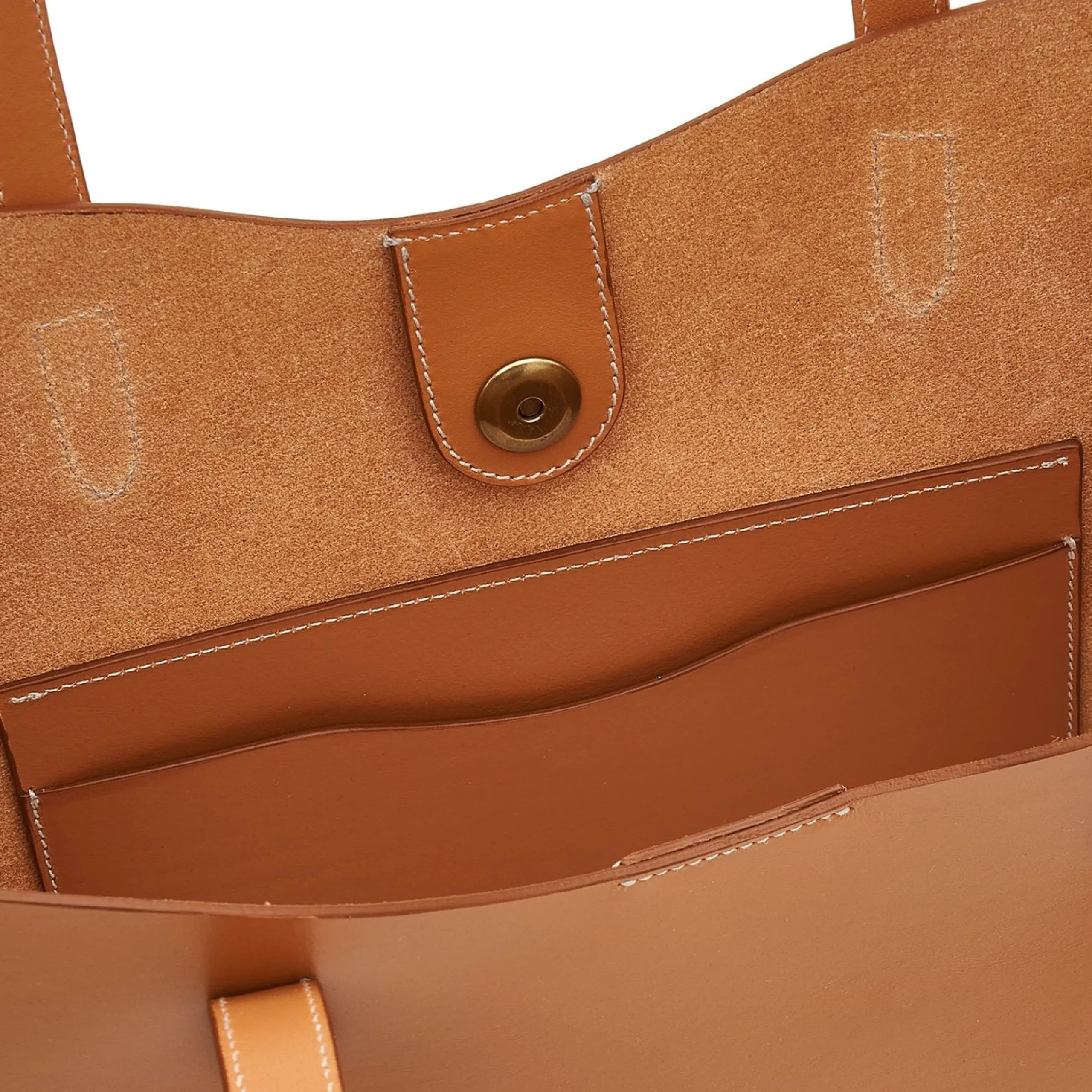 Roseto Women's tote bag in leather color natural