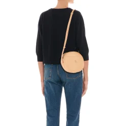 Rubino Women's crossbody bag in leather color natural