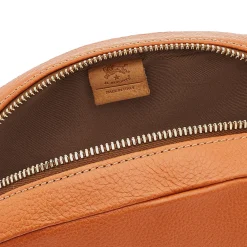 Rubino Women's crossbody bag in leather color caramel