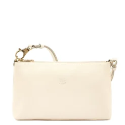 Salina Women's shoulder bag in leather color white