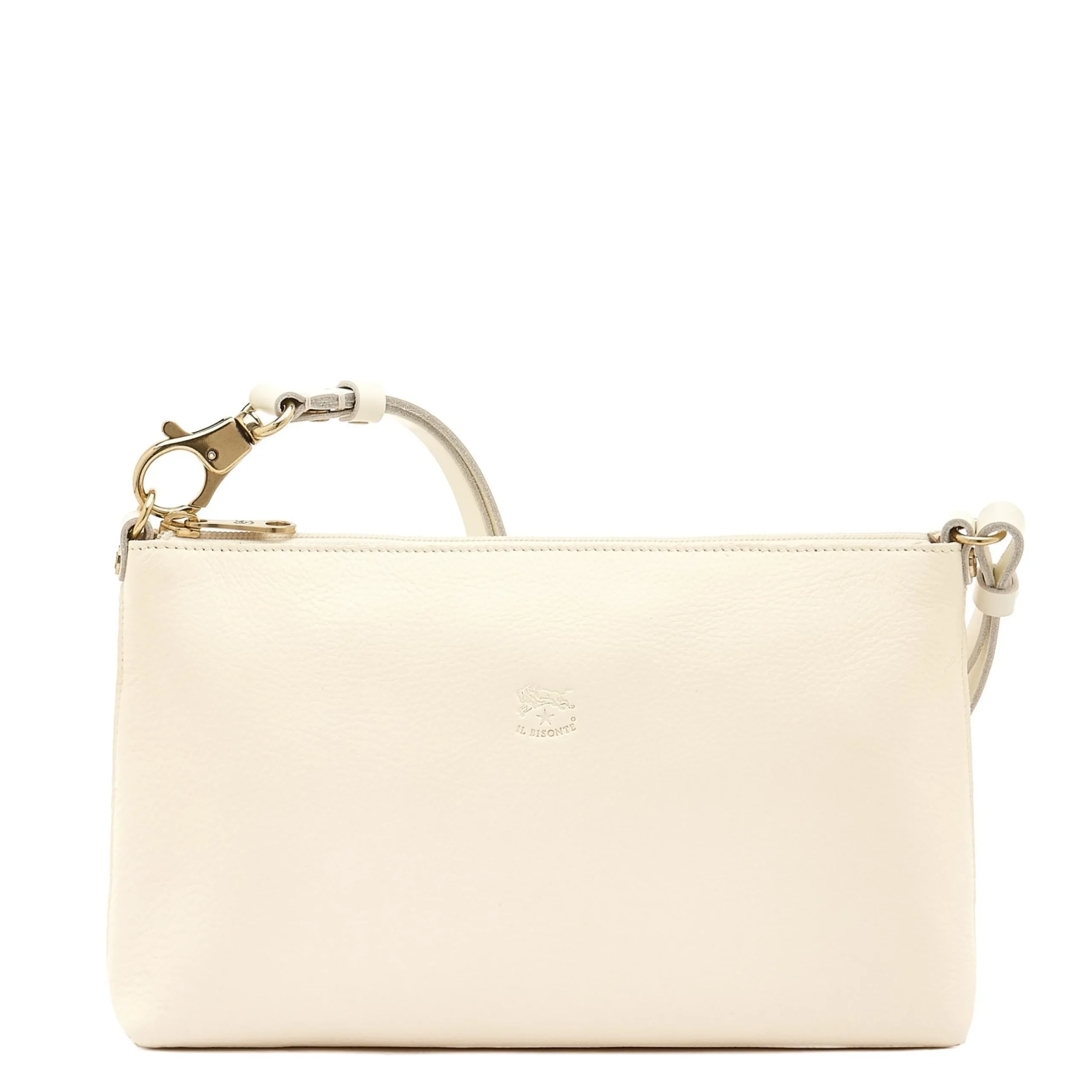 Salina Women's shoulder bag in leather color white