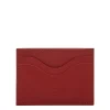Salina Card case in leather color red
