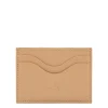 Salina Card case in leather color caffelatte