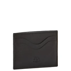 Salina Card case in leather color black