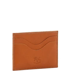 Salina Card case in leather color caramel