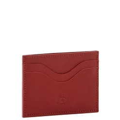 Salina Card case in leather color red