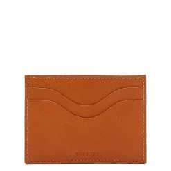 Salina Card case in leather color caramel