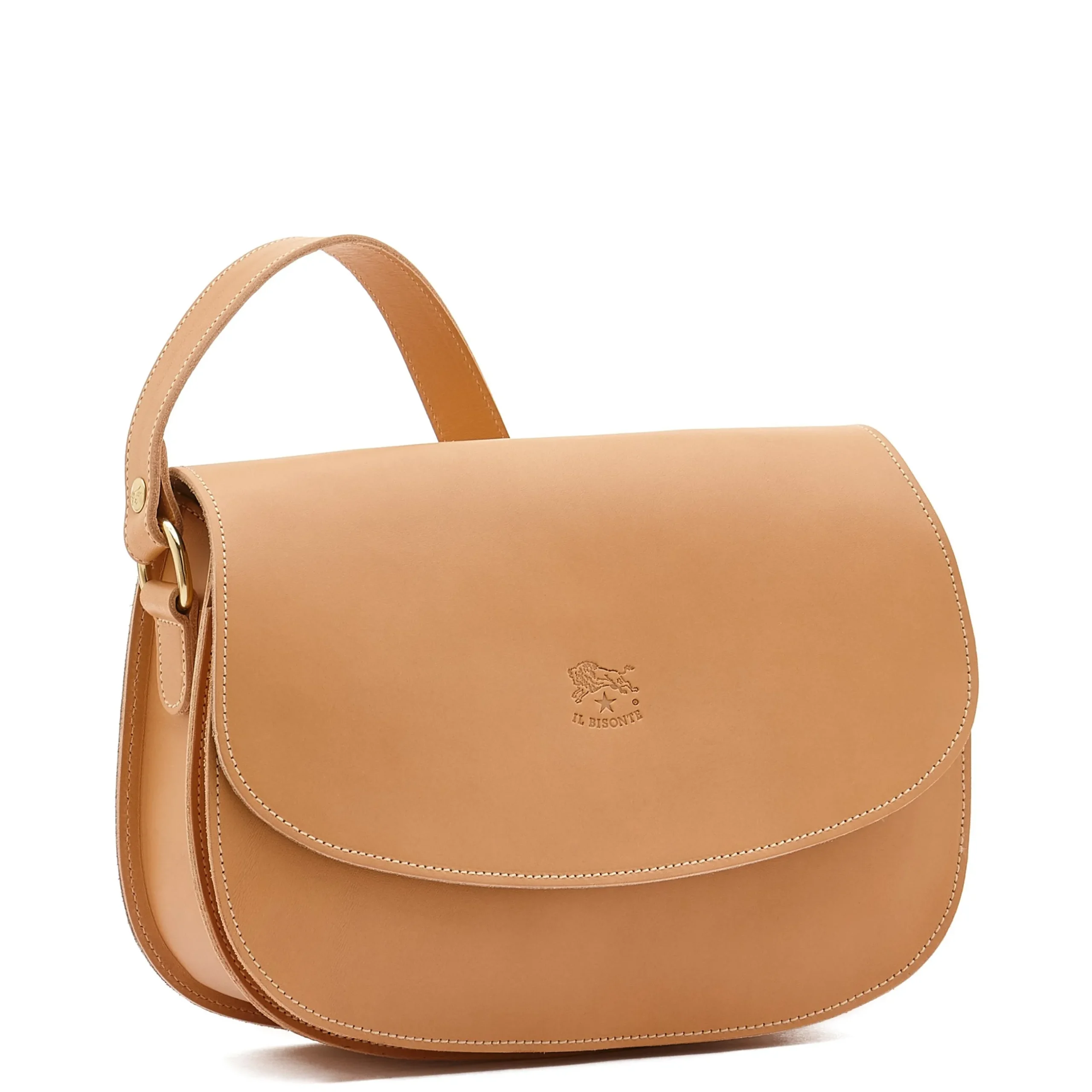 Salina Women's crossbody bag in leather color natural