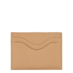 Salina Card case in leather color caffelatte
