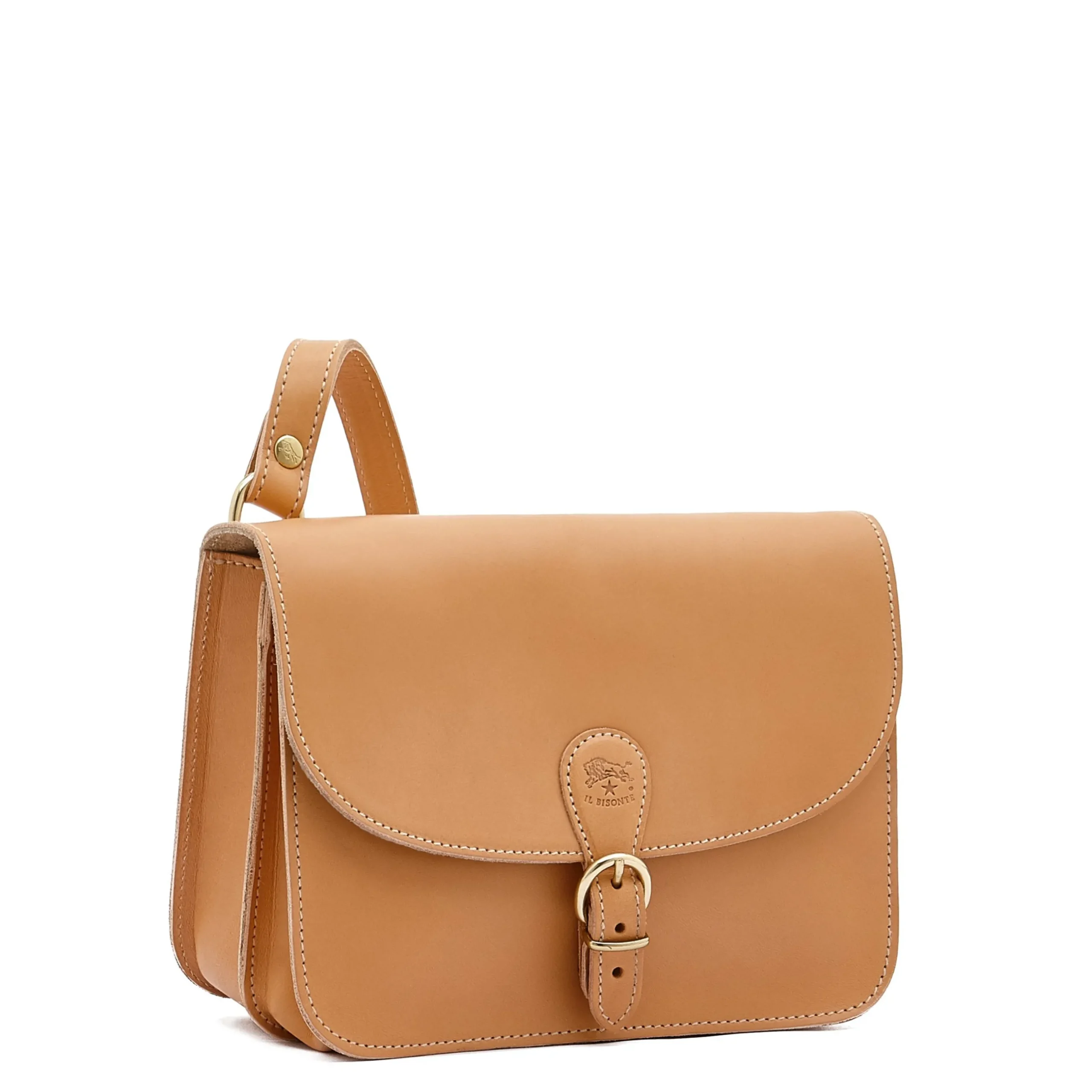 Salina Women's crossbody bag in leather color natural