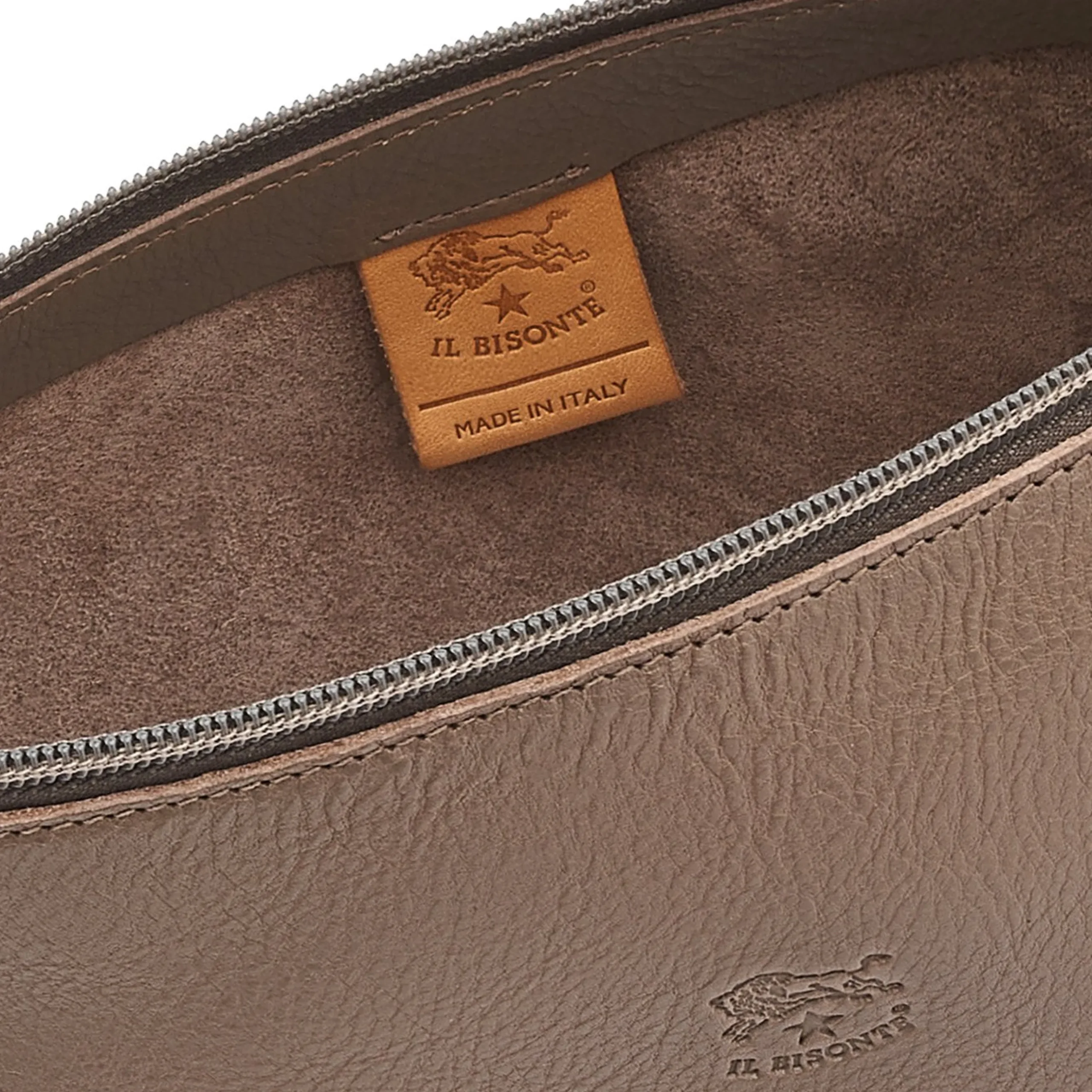 Salina Women's shoulder bag in leather color light grey