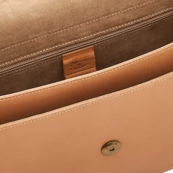 Salina Women's crossbody bag in leather color natural
