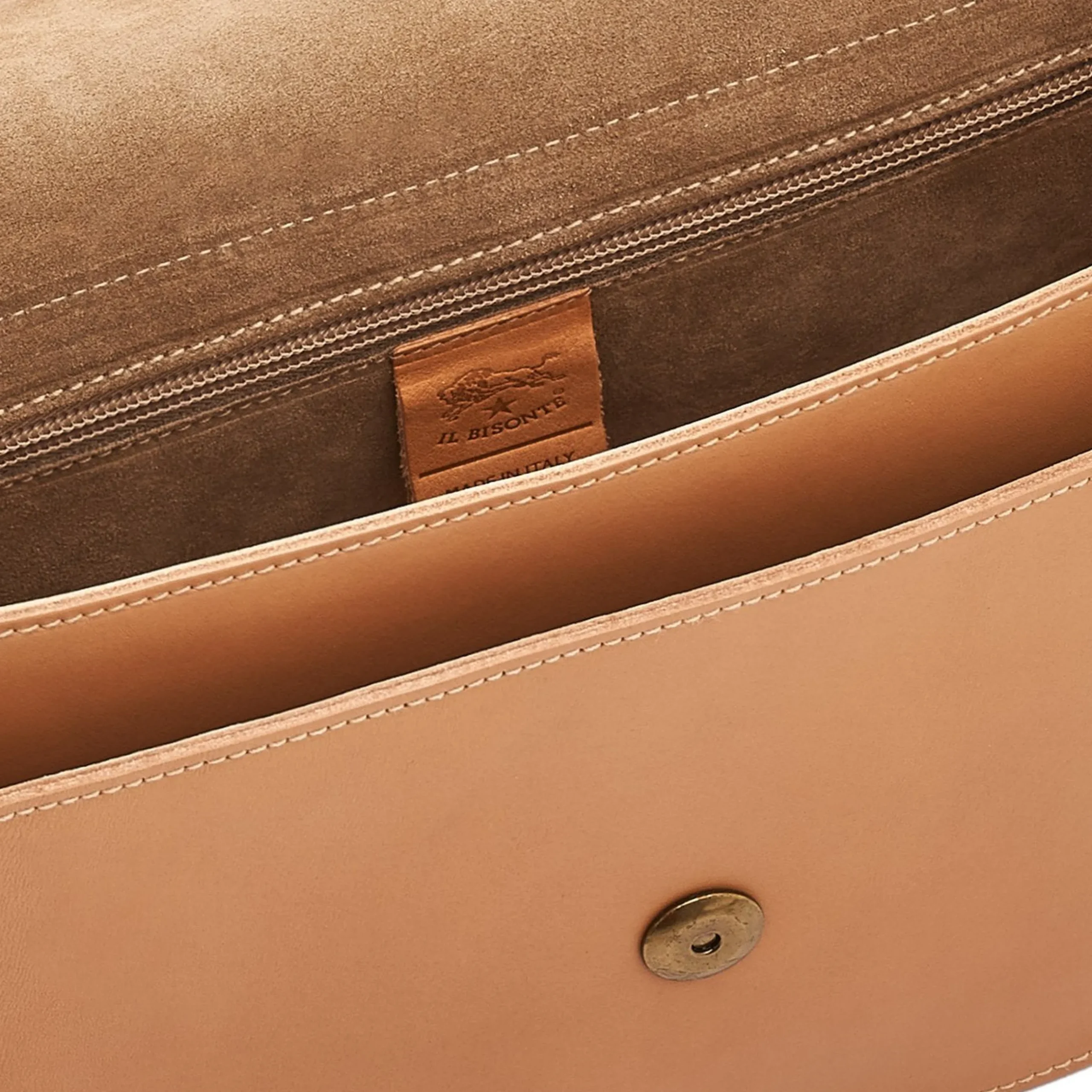 Salina Women's crossbody bag in leather color natural