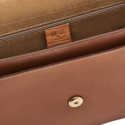 Salina Women's crossbody bag in leather color chocolate