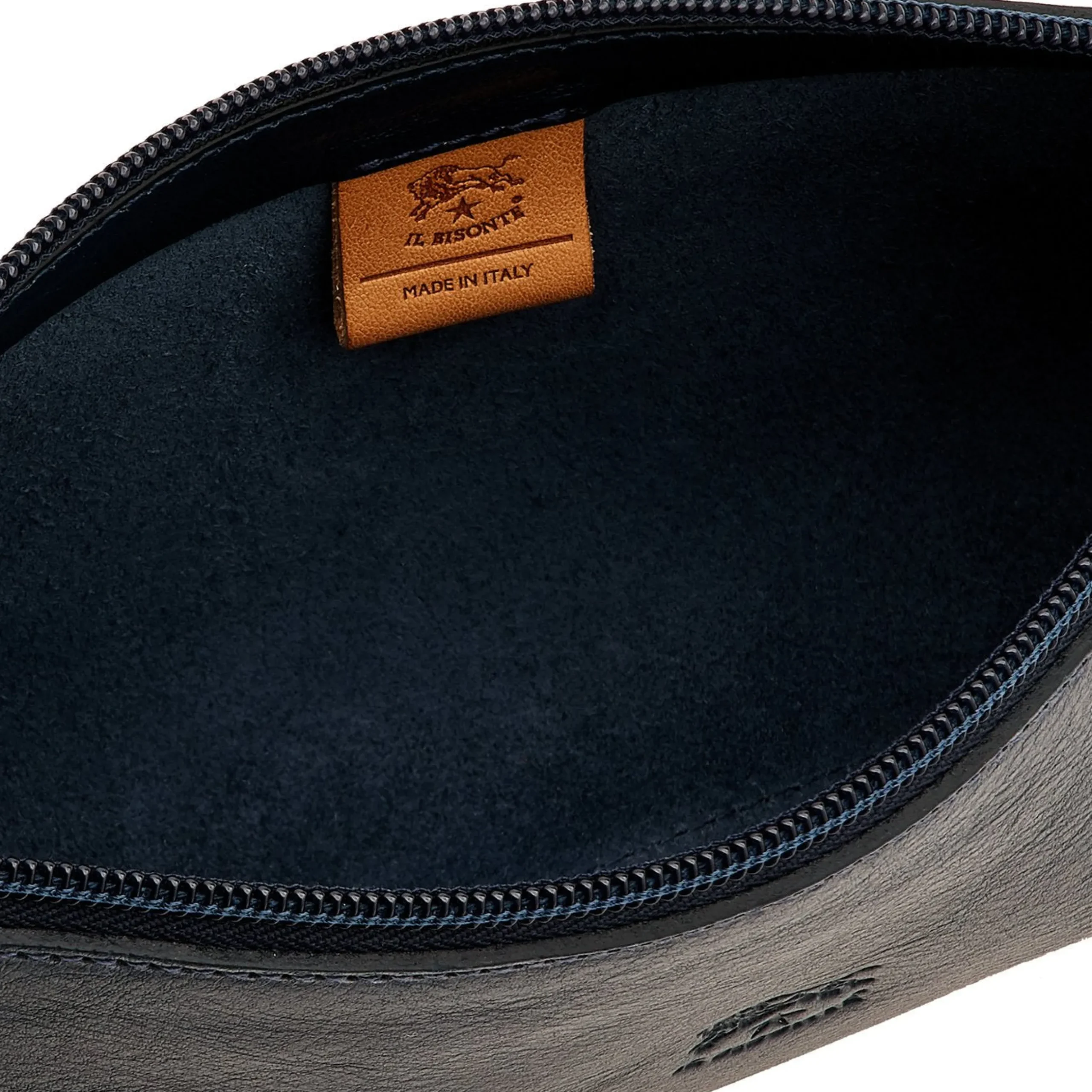 Salina Women's shoulder bag in leather color blue
