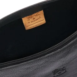 Salina Women's shoulder bag in leather color black